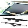 BMDHA Parasole Per Auto Parabrezza Anteriore Automatico Telescopico Protezione Solare Isolamento Calore Tendine Parasole Auto,80Cm…