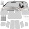ZWPARTS Parasole per Parabrezza Auto compatibile con 2016-2025 Citroen Jumpy LWB 2019-2025 Opel Vivaro 2022-2025 Fiat Scudo, 9 Pezzi Pieghevole Parasole per Interni Auto, Set di Tappetini Termici Interni