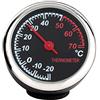 Winomo - Termometro per auto, piccolo, con puntatore in acciaio, per interni auto, colore nero