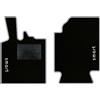 QUEMAR Tappetini Auto compatibili con Smart Fortwo W451 2007-2014 / Kit Tappeti in Moquette e Gomma su Misura (Set 2 Anteriori) / Ricami e Colori Personalizzati (2 Ricami, Bordo Perla)