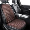 YAKISA Copri Sedili Auto Coprisedile Auto Traspirante 3D Cuscino Estivo Anti-sudore Design Convesso Per La Dissipazione Del Calore Universale Per Auto Coprisedili Auto(Coffee Front Seat x1)