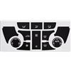 SZTMYVUW Modanature interne Compatibile Con Opel Per Mokka 2013 2014 2015 2016 2017 Adesivo Per Pulsante Del Pannello Dell'aria Condizionata Dell'auto(AC Type A)