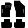 QUEMAR Tappetini Auto per Alfa Romeo GT, Bordo Antracite, 4 Ricami | 2003-2010 / Kit Tappeti Moquette e Gomma su Misura / Set 2 Anteriori + 2 Posteriori / Ricami e Colori Personalizzati