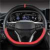 IMMLSX D Forma Di Copertura Del Volante Automobile Per Seat Per Ateca FR 2017-2020 Per Leon ST 2020 Per Arona FR 2017-2021 Per Ibiza FR Accessori Auto Coprivolante Auto Coprivolante Volante(RED)
