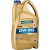 RAVENOL Olio motore Helix 0W-20 Olio sintetico 100% Olio 4 L