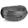 GIVI BAULE V49 AIR Bauletto Moto, Nero, Sistema Wingflow con 4 Alette Argentate (TECH)