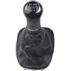 AHRPKAMERD Pomelli Leva Cambio Per OPEL Per VAUXHALL Per CORSA D 2006-2009 2010 2011 2012 2013 2014 Pomello Cambio A 5 E 6 Velocità Con Cuffia Pelle Copri Pomello Cambio(5 Speed-Black Line)