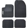Auto Accessori Lupex | Set Completo 4 Pezzi Tappetini Auto Adattabili per 600 in Moquette Nera con Ricamo Nome Auto, Antiscivolo, Tappeti Strappo Anteriori e Posteriori