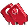 GXFCASE Moto Riser Per BMW R850R F800ST R1150R R 850R F 800 ST R 1150 R Moto Manubrio Riser Bar Mount Maniglia Morsetto Manubrio Riser Morsetto(22mm Red)