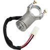 VOBor Interruttore Blocco Accensione 4479518 Interruttore Cilindro Accensione Bloccasterzo con 2 Chiavi di Ricambio Per Fiat Panda Mk1 126 127 128 132