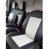 Texmar Coprisedili anteriori 2+1 progettati per adattarsi a Ford Transit Custom dopo il 2015 cabina piccola grigio centrale in ecopelle LHD