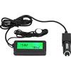 Tomotato Termometro per Auto, Mini Misuratore di Temperatura Digitale Universale DC 12V con Display LCD Retroilluminato per Auto(Verde)