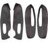 MKVAXR For Renault, for Kadjar 2016 2017 2018 Copertura del pannello del bracciolo della porta in pelle microfibra 4 pezzi con raccordi di montaggio Accessori for interni auto Pannello porta interno a