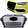 Lago Tuning Calandra griglia radiatore compatibile con Audi A3 8V 2012-2016 nido d'ape nera lucida RS3 look