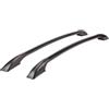 MLLNPP Portapacchi 1.8 Modifica Tetto Perforato In Lega Alluminio Su Entrambi I Lati Portapacchi Decorativo Portabagagli Dell'auto Solo Per La Decorazione Dell'auto Barre Tetto(1.2M black)