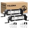 YOJZMA 2 pezzi Barra LED Slim da 4 pollici, 15W 1500LM luce spot/fanale singola per guida fuoristrada/lavoro, IP67 impermeabile per camion 4x4, barche, SUV, ATV, UTV