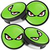Biomar Labs 4 x 54 mm Tappi Compatibile con Ford Coprimozzo Centrale Cerchioni Copricerchi della Ruota per Cerchi in Lega Verde CFZ 20