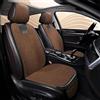 ICOBES Set Completo Di Coprisedili Per Auto In Lino per Jeep Renegade 2016-2023, Set Coprisedili Anteriori e Posteriori con 5 copripoggiatesta, Accessori Interni,A/BROWN