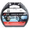 X-SNOW Catene da Neve OMOLOGATE per Auto Spessore 9mm Gruppo 6.5 Pneumatico 185/60-15