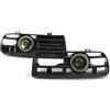 UYCHYTQR Gruppi fendinebbia auto Per Golf 4 1998-2004 1 Paio Auto Car Fendinebbia Angel Eyes Lampada LED Corsa E Jogging Fendinebbia Con Paraurti Anteriore Griglie Ricambio
