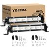 YOJZMA 2Pcs 7 Pollici 30W LED Barra luminosa, Slim Flood Luce di lavoro | 3000LM, Singola Riga, 12V/24V, IP67 Impermeabile, Bianco 6000K, per veicoli offroad, 4x4, camion, pickup, auto, SUV, ATV, UTV