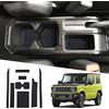 Ruiya per S uzuki Jimny JB64W JB74W 2018-2024 Antiscivolo Interno Tappetini, Jimny Tappetini in Gomma per Auto Tappetino Bracciolo Protezione Scanalatura Porta Tappetini Gomma Jimny Accessori