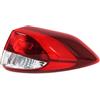 QPLOIMN Compatibile Con Hyundai Per Tucson Fanale Posteriore Fanale Posteriore Indicatore Direzione Alloggiamento Fanale Posteriore Copertura Lampada Senza Lampadina Fanale Posteriore Guscio(Outside Right)