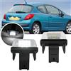 NSLUMO 2 luci a LED per targa, per Peuge.ot 206 207 306 307 308 406 407 5008 Partner Expert LED luci targa auto targa posteriore lampada di parcheggio