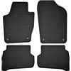 Wielganizator Tappetini in gomma su misura, compatibili con Volkswagen Polo V (2009-2017) hatchback neri su misura adattamento ottimale