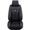 LKIOPSA Coprisedili Auto per Audi TT 8J MK2 2007-2024, 5 Posti Pelle Traspirante Impermeabile Antiscivolo Set Completo CopriSedile, Auto Interno Accessori,E Black Red
