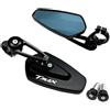 XSFIBHKM Bici specchietto retrovisore Per Yama&ha TMAX530 TMAX500 TMAX 500 TMAX T-MAX 530 Moto Manubrio End Specchi Retrovisori Vista Laterale Specchio Maniglia Specchio