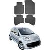 OMAC Tappetini in Gomma Compatibili con Citroen C1 2005-2014 Tappetini Auto Gomma Nero 4tlg