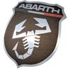 Pumu adesivo compatibile con Abarth logo scorpione cromato per 500 595 696 PUNTO auto sticker tuning decal