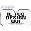 Xenorith Parasole auto Personalizzato il tuo con Foto text Copri Sole Auto parasole parabrezza Personalizzata la tua LOGO blocca i raggi UV e mantiene il veicolo fresco white 140cm x 76cm
