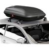 COSTWAY Box da Tetto per Auto XL, Baule Tetto Universale Rigido Impermeabile Super Resistente in Fibra Carbonio e Metallo, Portapacchi per Auto con Chiavi, Capacità 50 kg (132 x 77 x 31 cm)