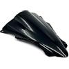 IUKMRT Cupolino Per Kawasaki Per Ninja ZX-4RR ZX4RR ZX-4R ZX4R 2023+ Parabrezza A Doppia Bolla Deflettore Antivento moto Deflettore(A Black)