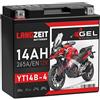 LANGZEIT Batterien LANGZEIT YT14B-4 batteria moto 14Ah 12V 51201 51422 GT14B-4 YT14B-BS senza manutenzione