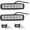 PICAA Mini Faro da Lavoro Led Fuoristrada, 6 Pollici 18W 12v 24v, Fendinebbia per Auto Off Road 4x4 Trattore SUV ATV Camion, Spot Fascio Bianca 6000K
