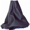 Myshopx SA67 - Cuffia del cambio in vera pelle, colore: Nero/Bianco