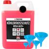 TECPO Antifreeze AG13+, 5 litri con imbuto refrigerante rosa rosso -40 °C liquido refrigerante auto pronto all'uso Tecnologia LOBRID fino a 5 anni di durata