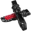 NGYXS Accessori per pioli 2 Pz 8 MM Foro In Alluminio Moto Passeggero Posteriore Pedane Pedali Poggiapiedi Scooter Pedana Pedale Per Honda MSX125 MSX 125(Red)