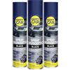 HappyCar x3 Spray Lucida Cruscotto Auto Professionale 600 ml - Protezione Interni con Tecnologia BalanceScent® - Lucida, Profuma e Deterge, Non Unge - Made in Italy (Black)