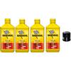 Generico 4 LITRI OLIO MOTO XTC C60 10W40 + FILTRO HIFLO HF204 compatibile con BARDAHL YAMAHA MT-07 MT09 MT-09 MT07