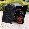 SanBouSi Telo di copertura per moto, pieghevole, impermeabile, Oxford 600D, con borsa per il trasporto, formato grande, 270 x 105 x 155 cm