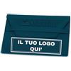 Generic Porta Documenti Personalizzato con Logo Nome Testo Libretto Assicurazione Bollo Macchina Tagliando per Concessionaria Auto 50 Pezzi (Blu Scuro)