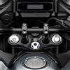 labelbike - Adesivo 3D Moto Piastra Forcella Sterzo Protezione e Decorazione in Resina compatibile con Honda NT1100 2022-2025 Carbonio Nero