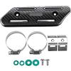 Shkalacar Scudo Termico per Motocicletta,Protezione marmitta per Scudo Termico di Scarico,per Moto Retrofit CRF Protezione antiscottatura Universale per Moto