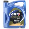 ELF Olio motore Evolution 5W-30 Olio sintetico 5 L Compatibilità con RENAULT Clio III Hatchback BR0/1, CR0/1, VW Polo Hatchback 6R1, 6C1 Golf IV Hatchback 1J1 Golf VII Hatchback 5G1, BQ1, BE1, BE2