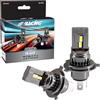 SIMONI RACING TZ4 LED Conversion iLuz Titan, kit 2 Lampadine a Led Attacco H4 di Piccole Dimensioni per Auto e Moto 6000°K Luce Bianca