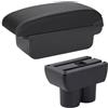 kjjukrhfs Poggia braccio Auto Per Suzuki Per Jimny JB23 JB43 1999-2017 Bracciolo Per Auto, Parti Ricambio Per Bracciolo, Scatola Portaoggetti Bracciolo console centrale(C Black white NOUSB)